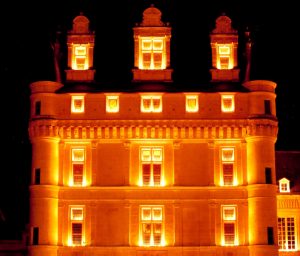 Le Château de Valençay en nocturne