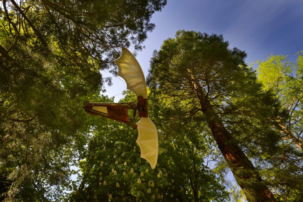 château du clos lucé - machine volante © 2018 Léonard de Serres