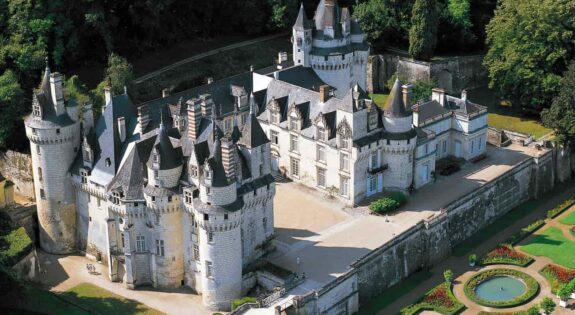 Château d'Ussé vue aérienne