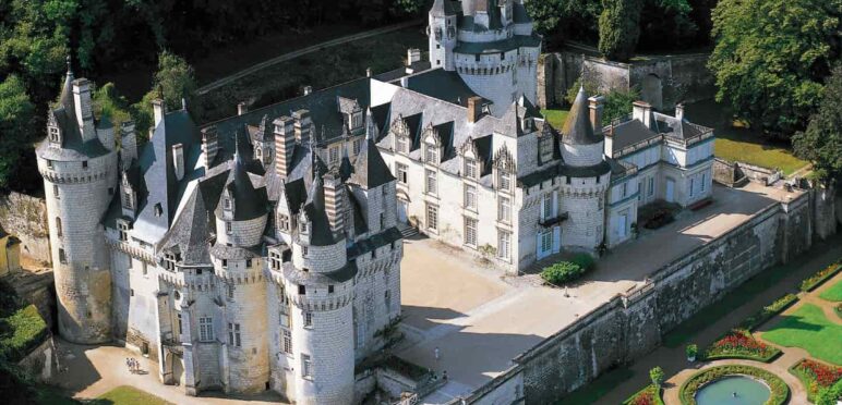 Château d'Ussé vue aérienne