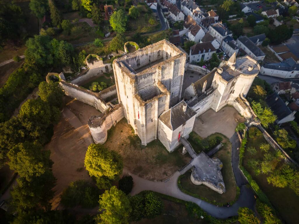 chateau loches vue aerienne