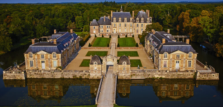 La ferté vu château face drone