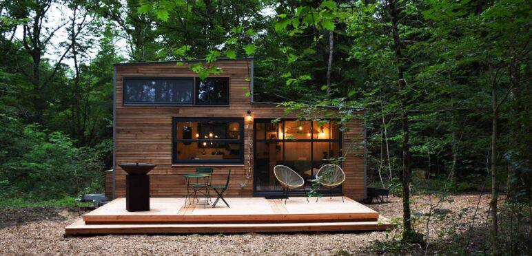 Vue extérieur de la Tiny House