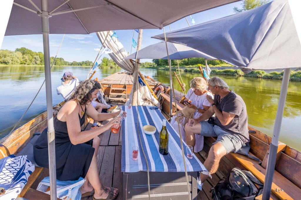 balade apéro bateau sur la Loire