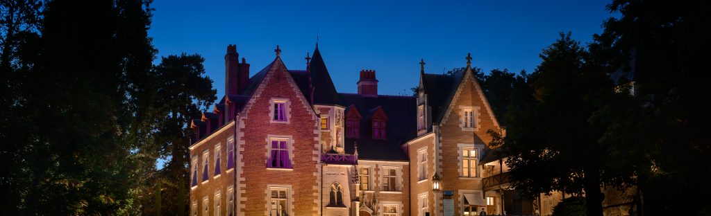 Les Flâneries nocturnes cc Château du Clos Lucé - Parc Leonardo da Vinci. Photo Léonard de Serres