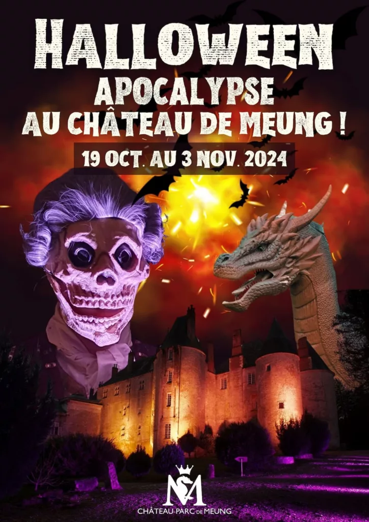 Affiche château de Meung-sur-Loire
Halloween dans le Loiret 2024