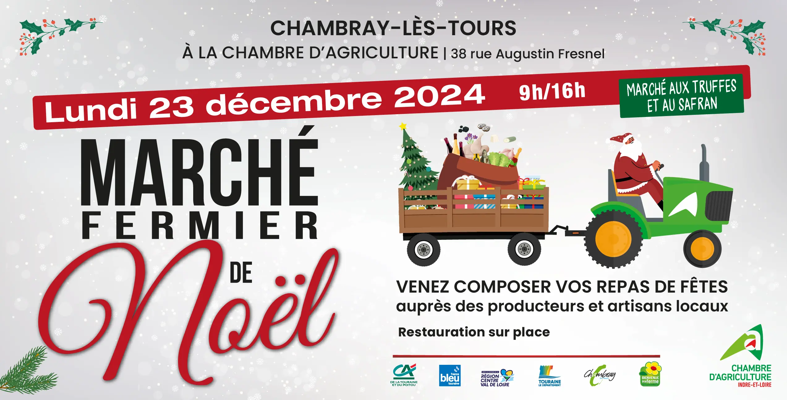 Marche de Noel Chambray les tours 2024 producteurs locaux